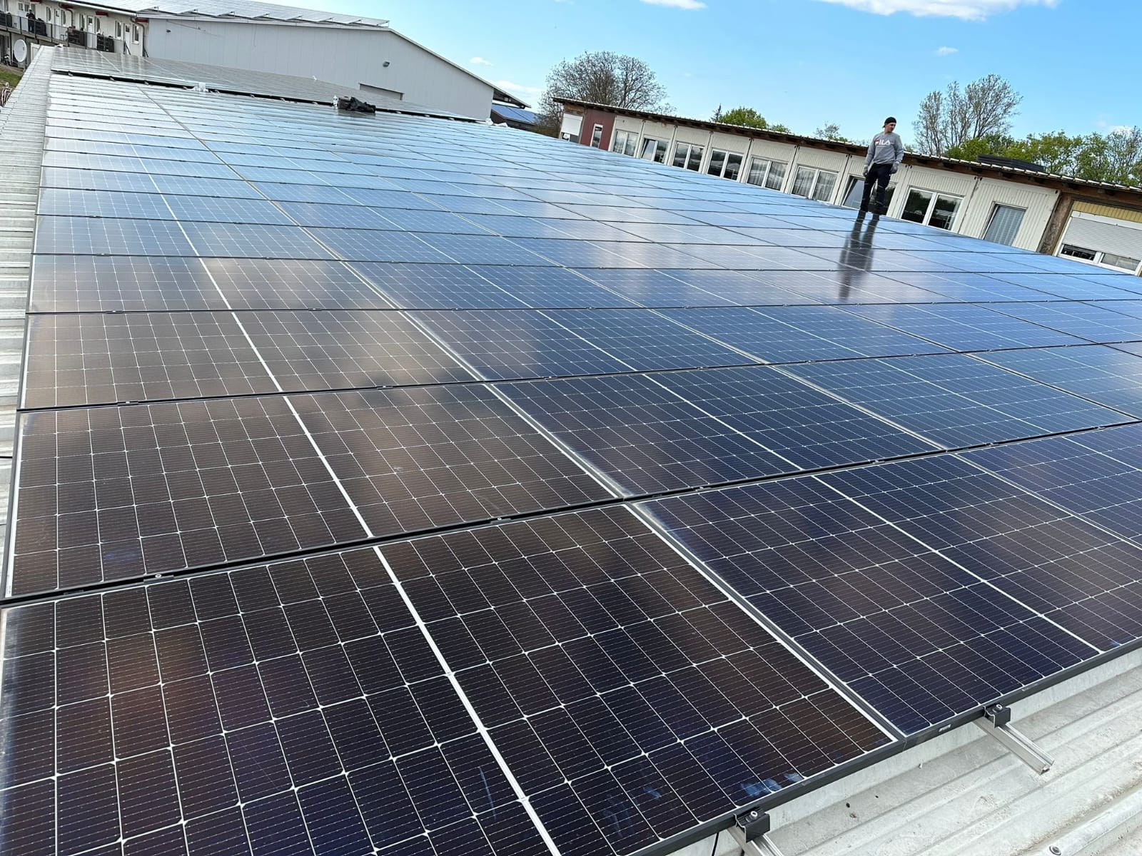 Completed rooftop system on a commercial building